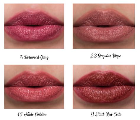 tatouage couture lip stain swatch ysl